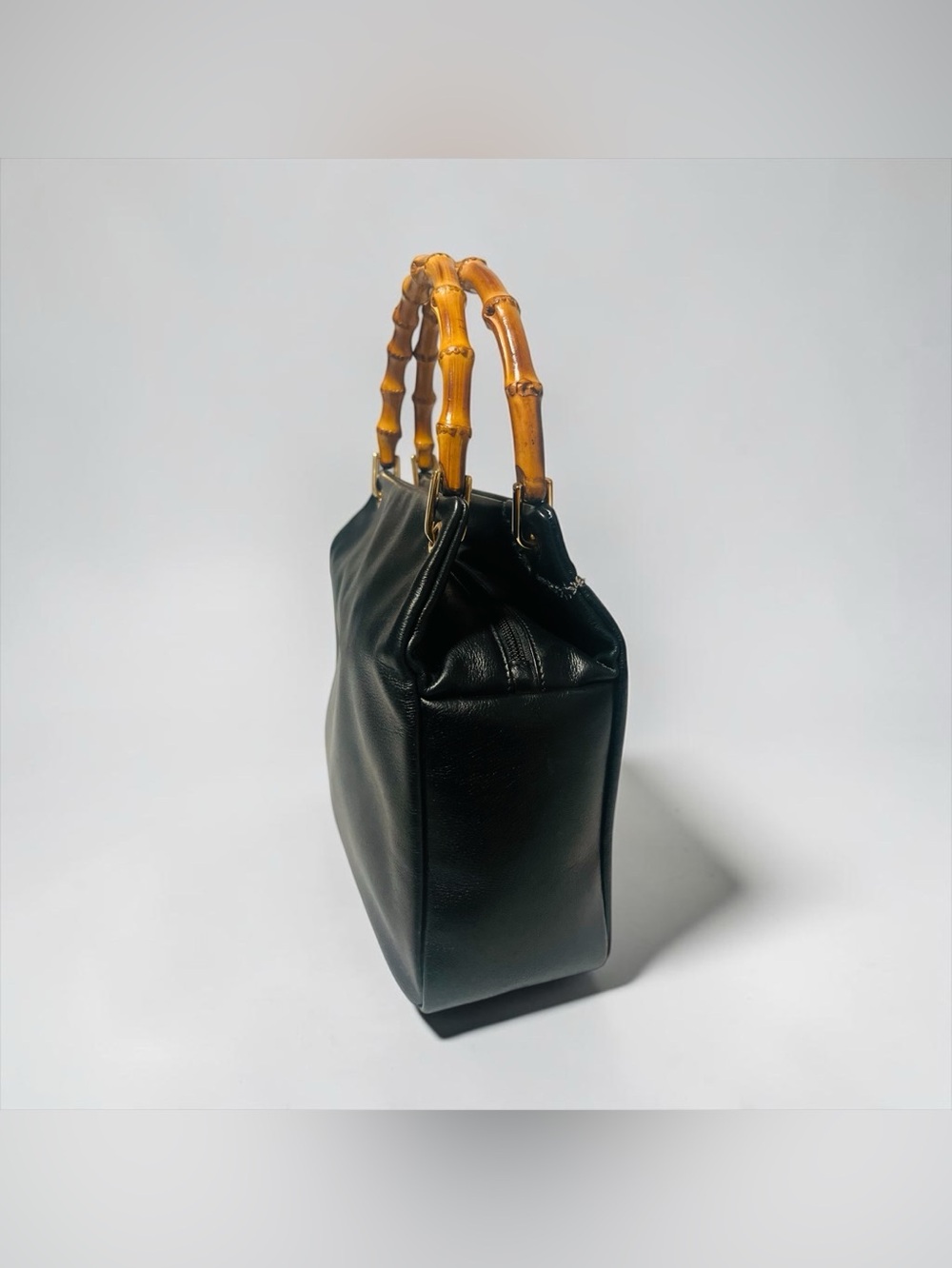 Gucci Bamboo Vintage leather Handbag - Picture 6 of 15